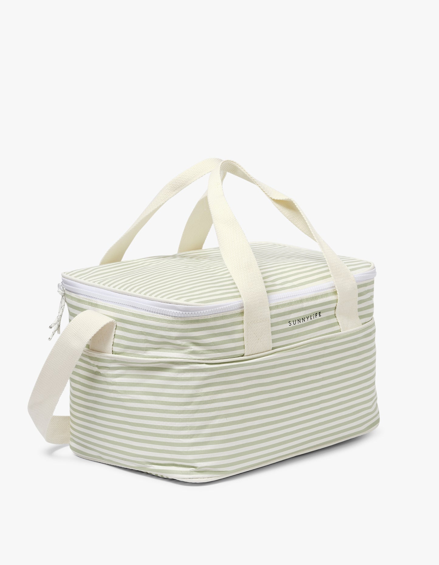 Light Cooler Bag - Sea Sage Stripe
