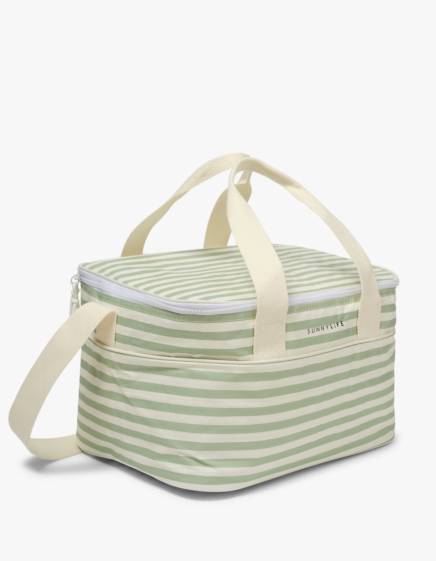 Light Cooler Bag - Sea Sage Stripe