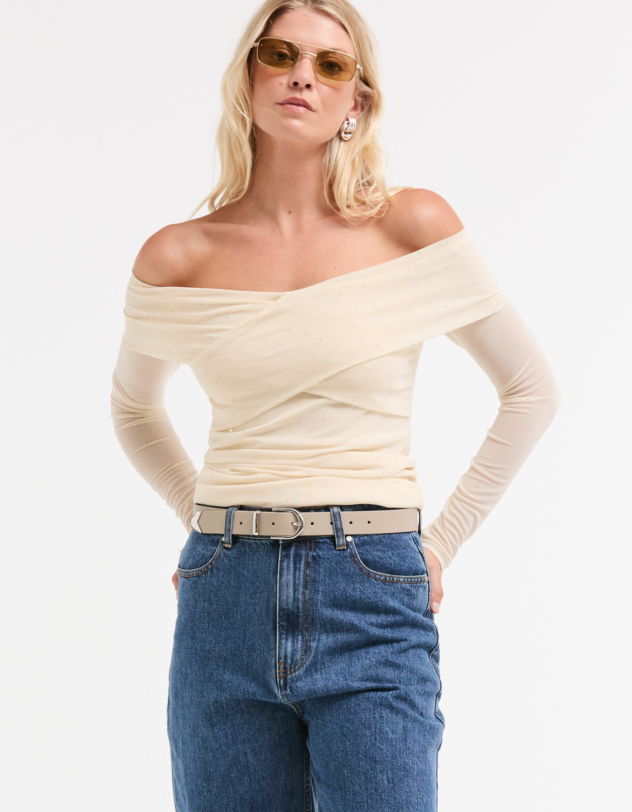 Texas Belt - Grey/Silver