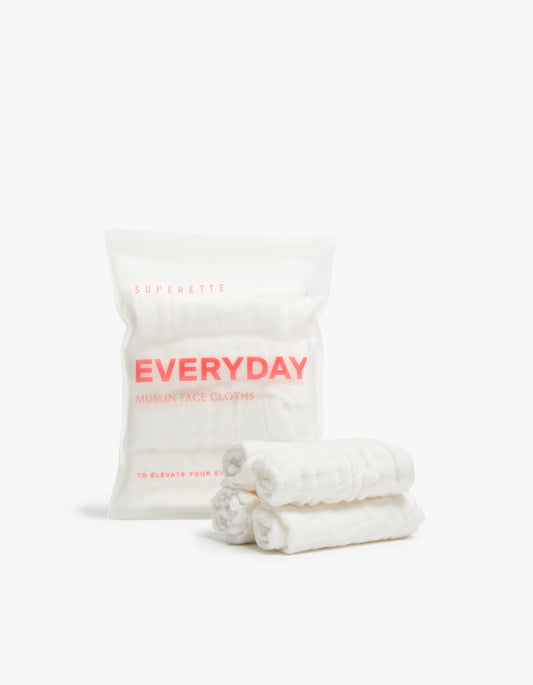 Everyday Muslin Cloths (4pk) - White