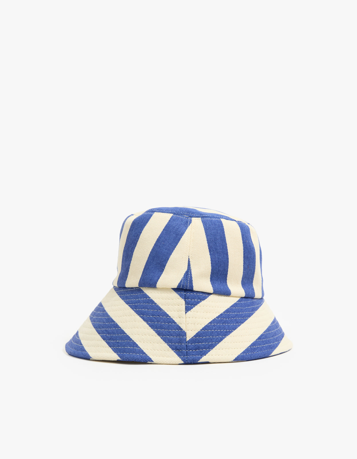 Cabana Bucket Hat - Bold Blue Stripe