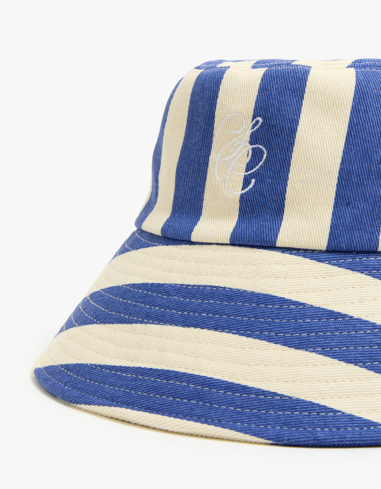 Cabana Bucket Hat - Bold Blue Stripe