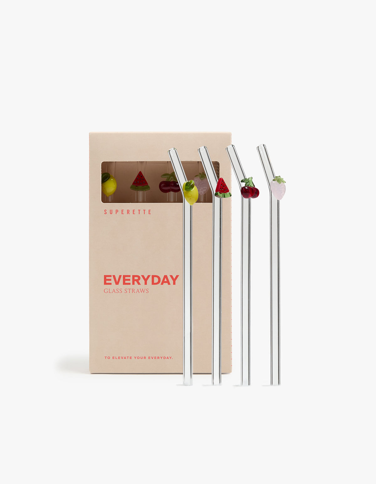 Everyday Glass Straws - Fruit Salad