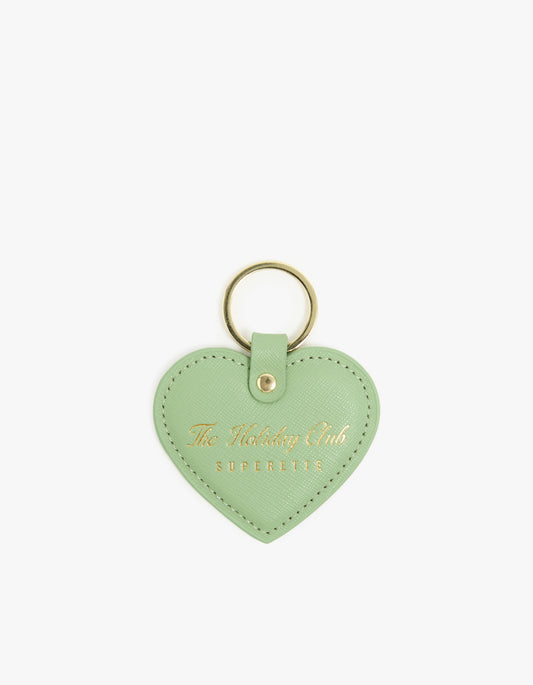 Holiday Club Heart Key Ring - Pistachio