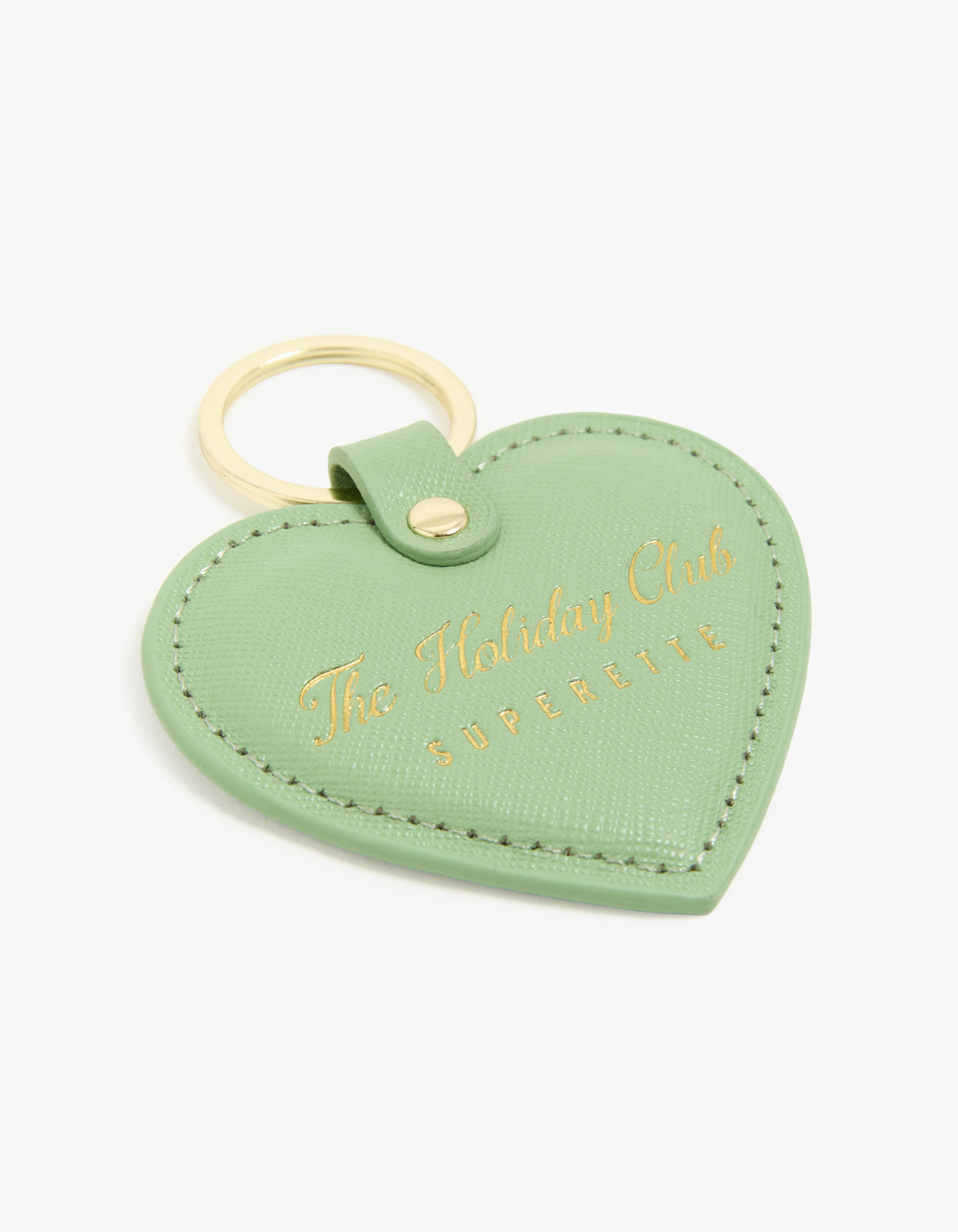 Holiday Club Heart Key Ring - Pistachio