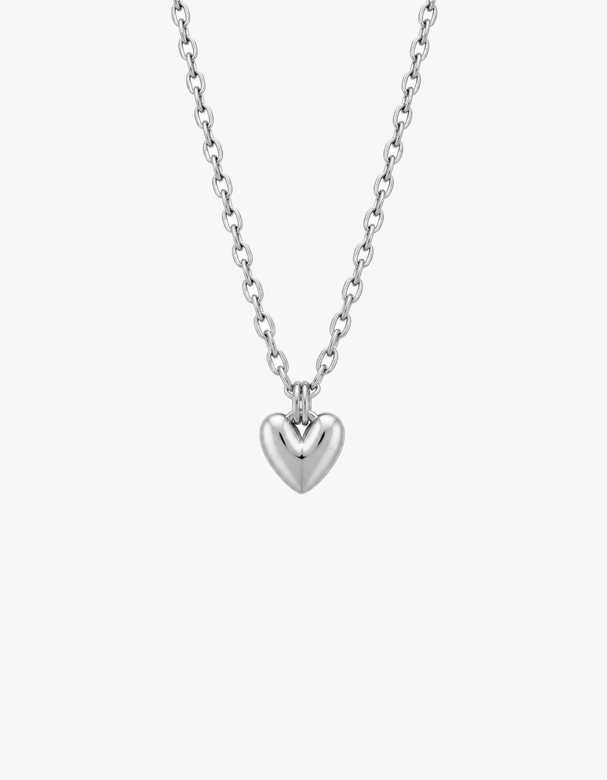 Elodie Heart Necklace - Silver
