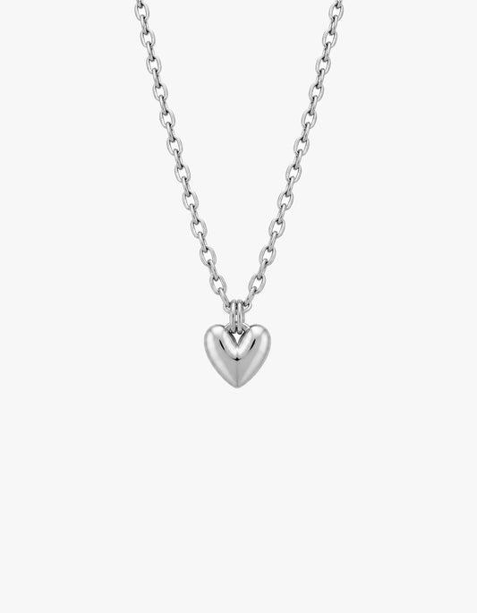 Elodie Heart Necklace - Silver