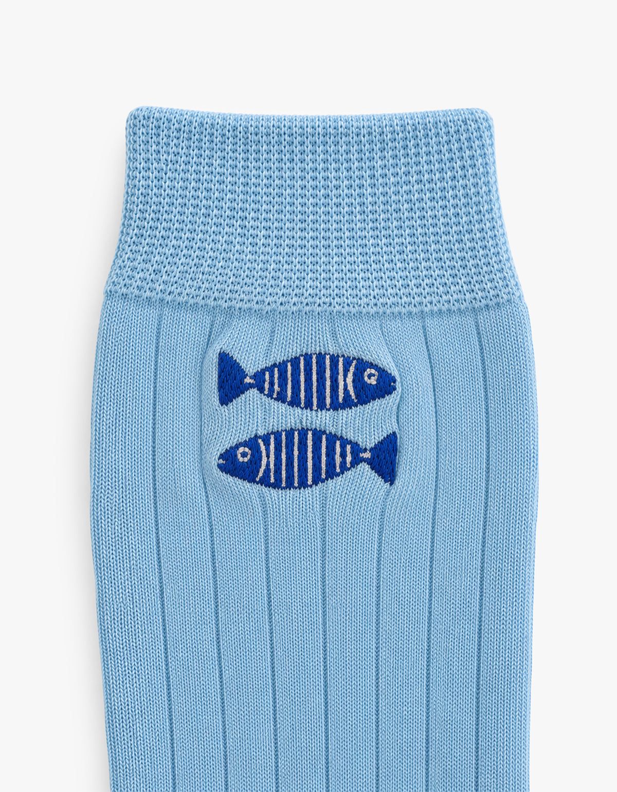 Embroidered Crew Sock - Sardines