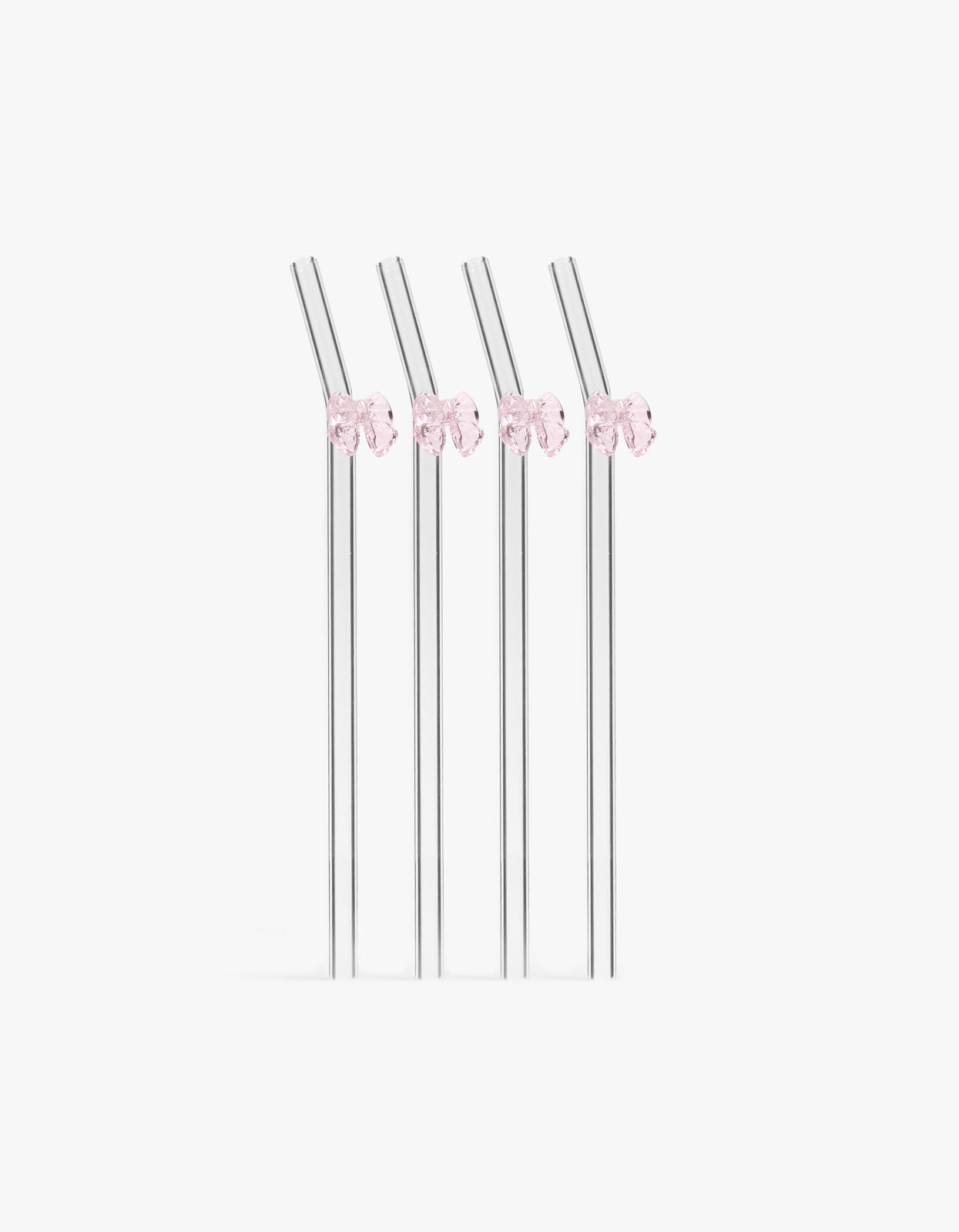 Everyday Glass Straws - Pink Bows