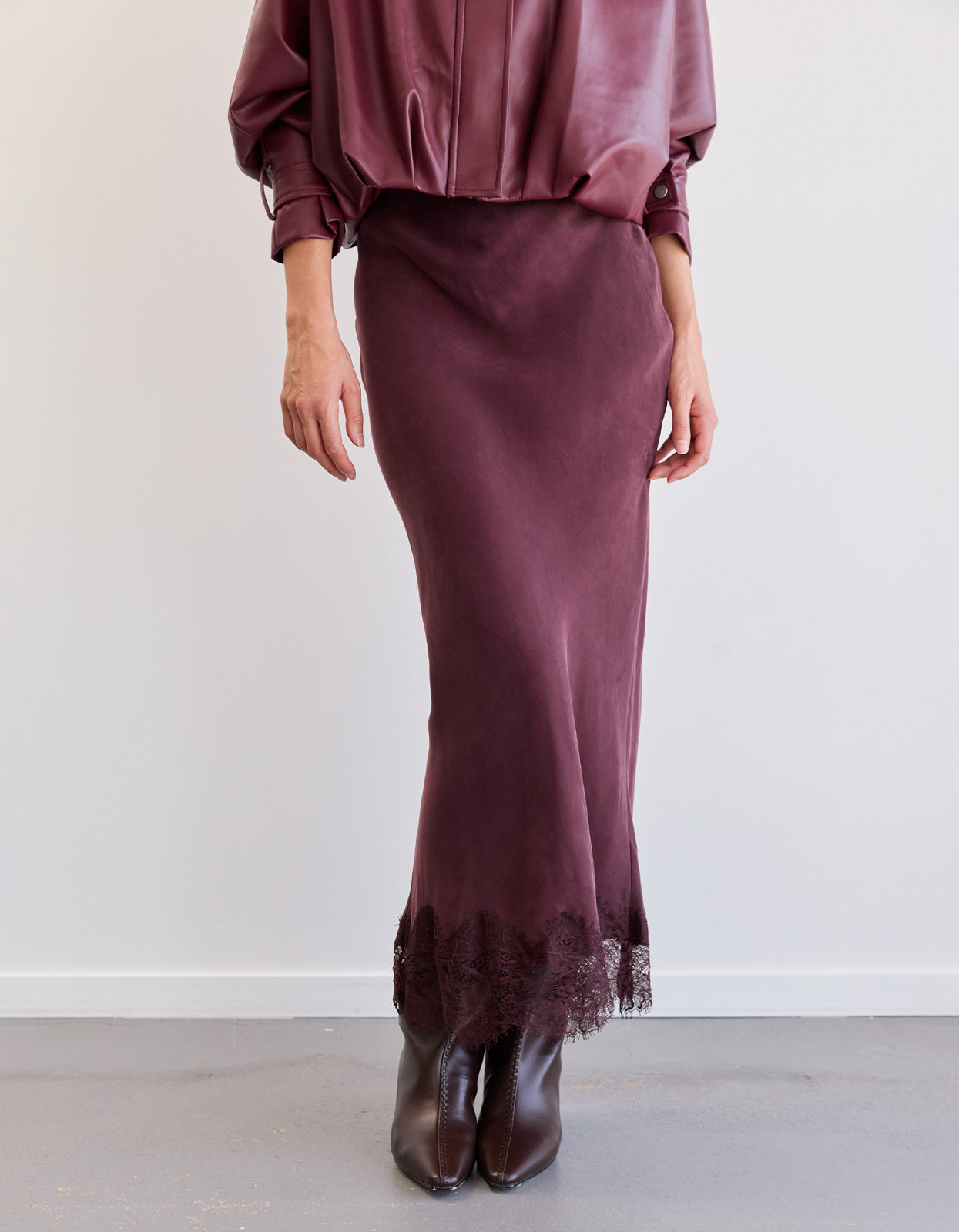 Haven Skirt - Burgundy