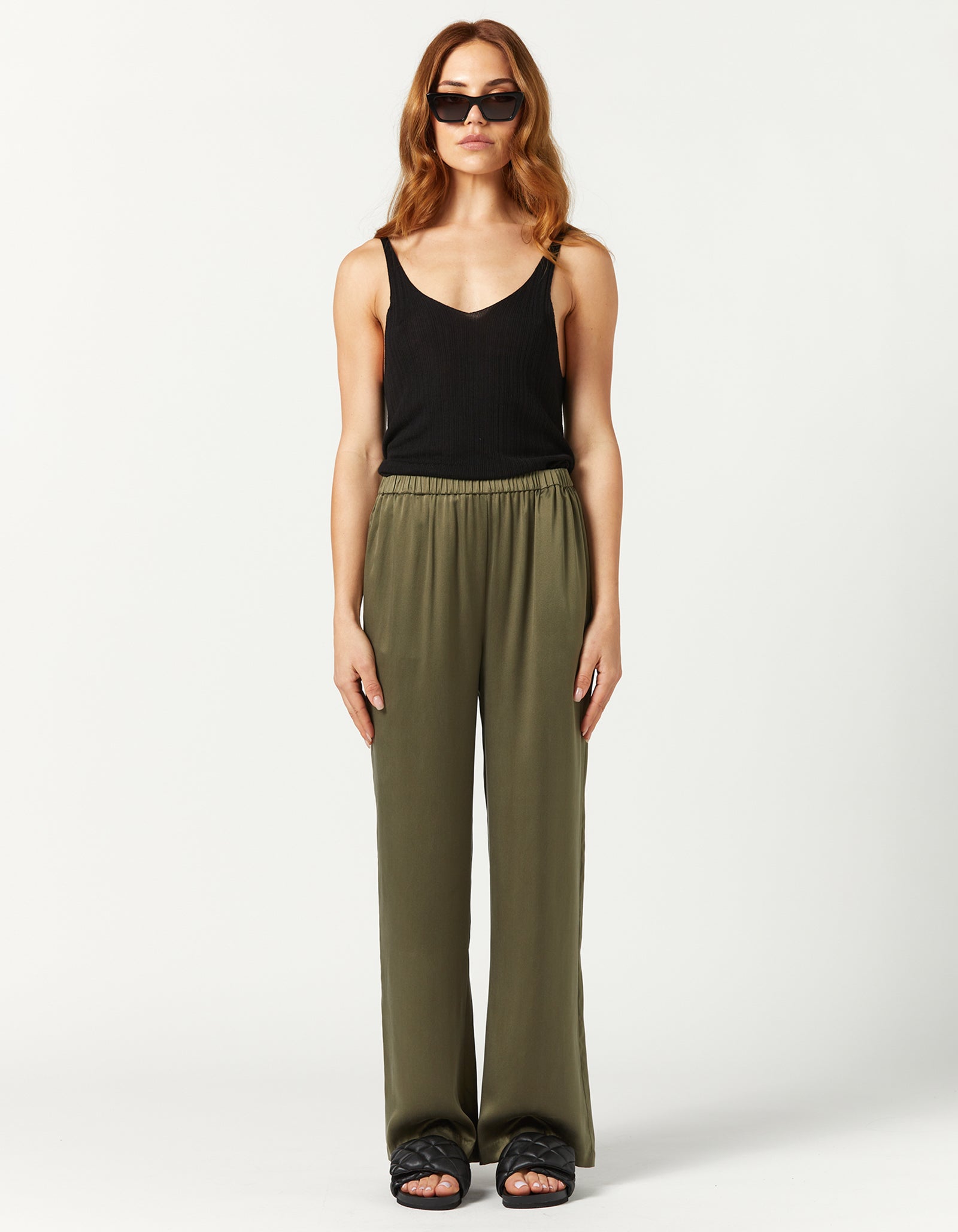 Silk on sale khaki pants