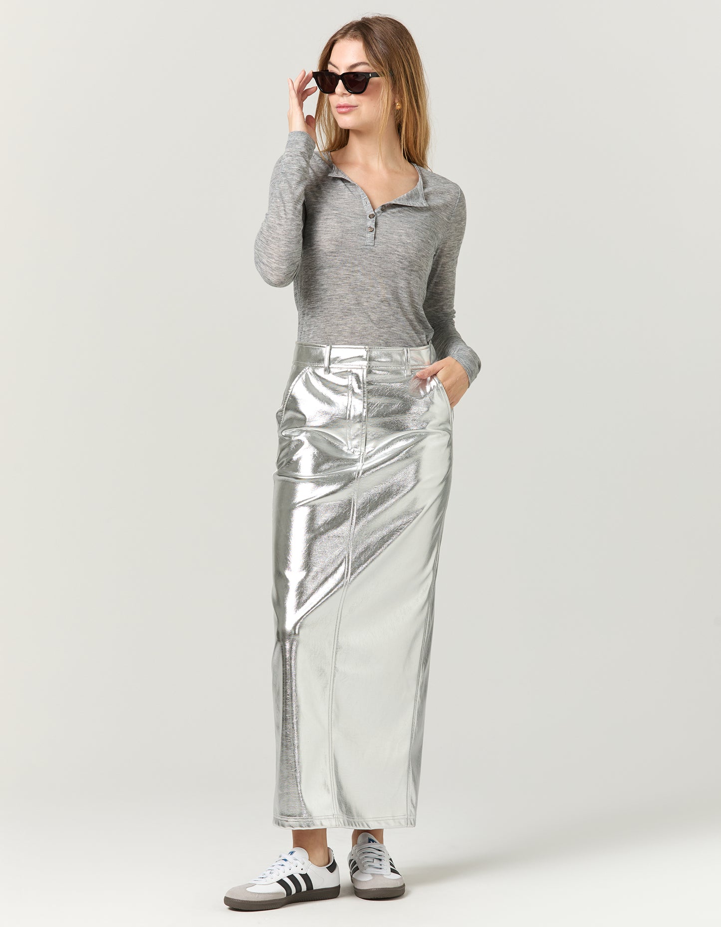 Columbia Top - Grey Marle