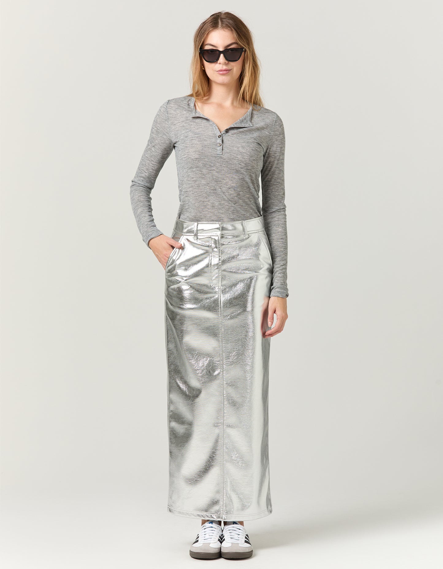 Columbia Top - Grey Marle