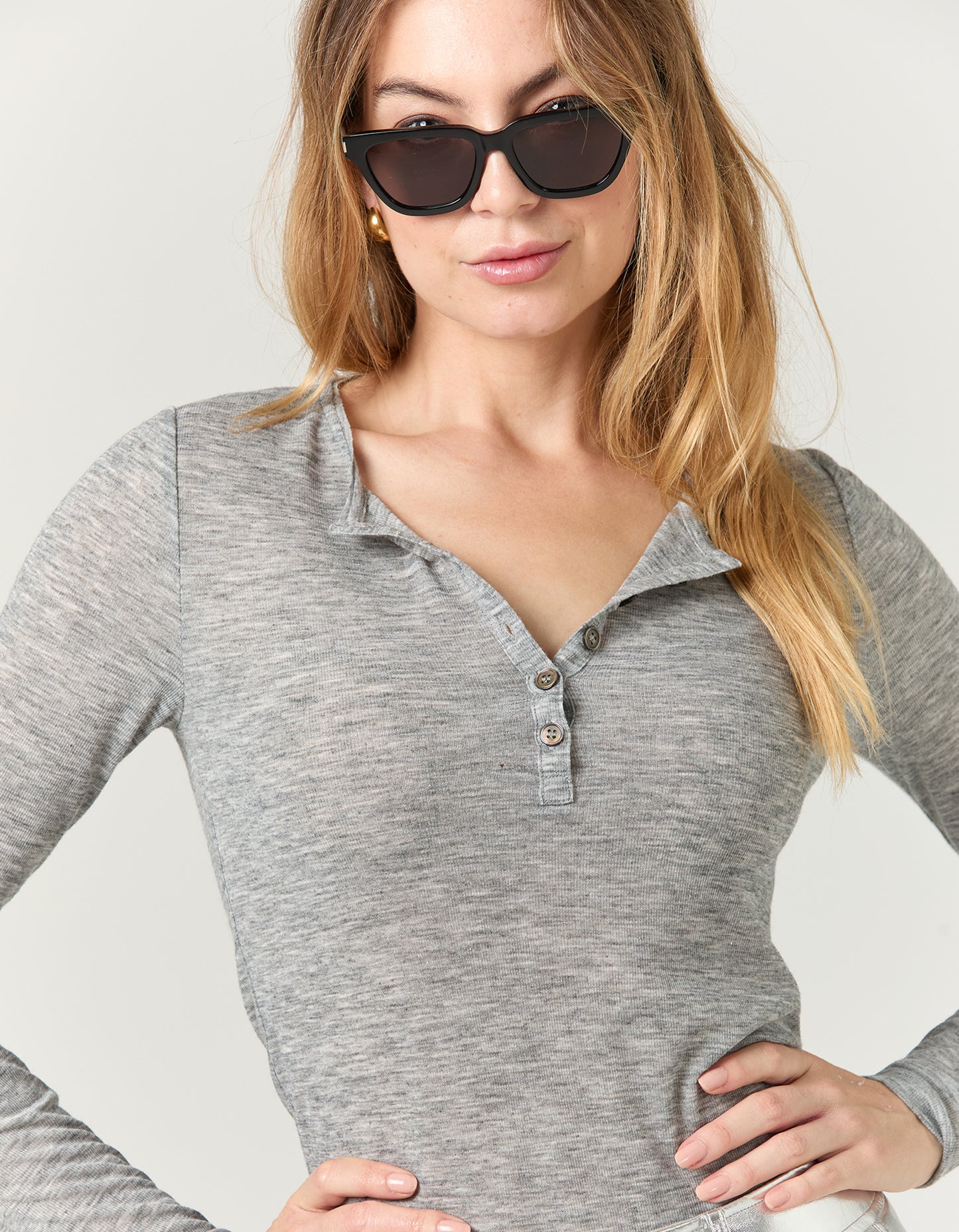 Columbia Top - Grey Marle