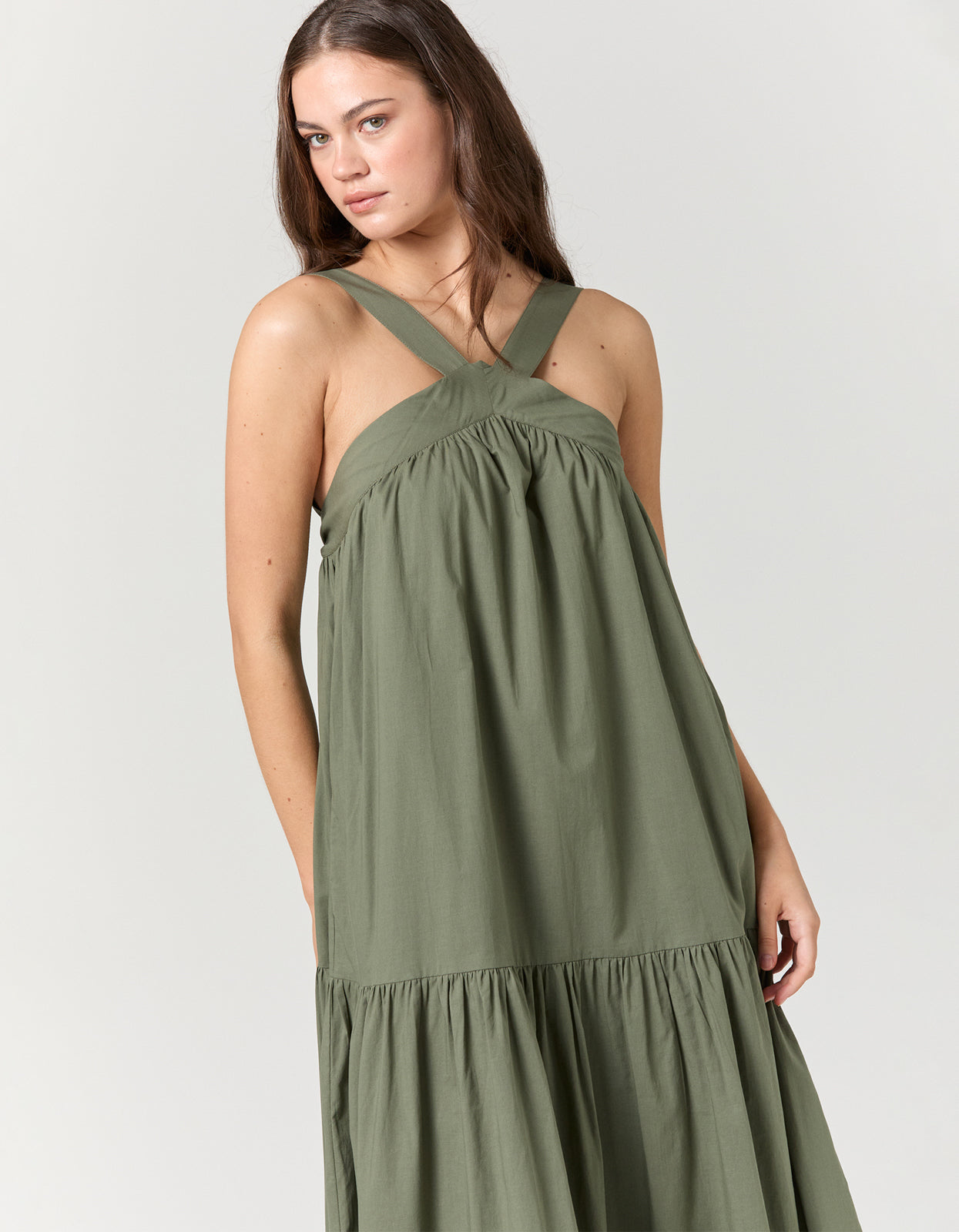 Hannah Dress - Khaki