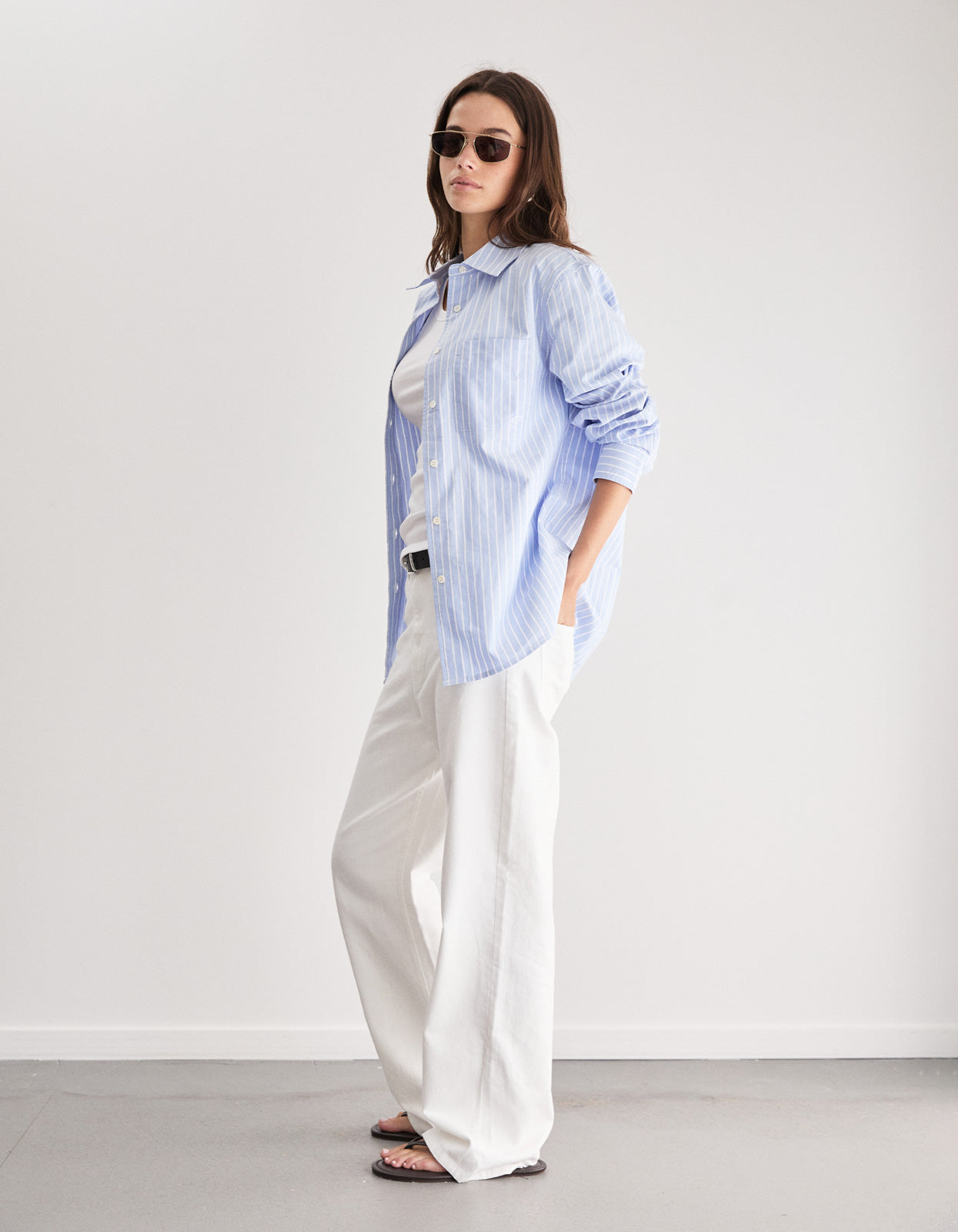 Jane Shirt - Oxford Blue Stripe