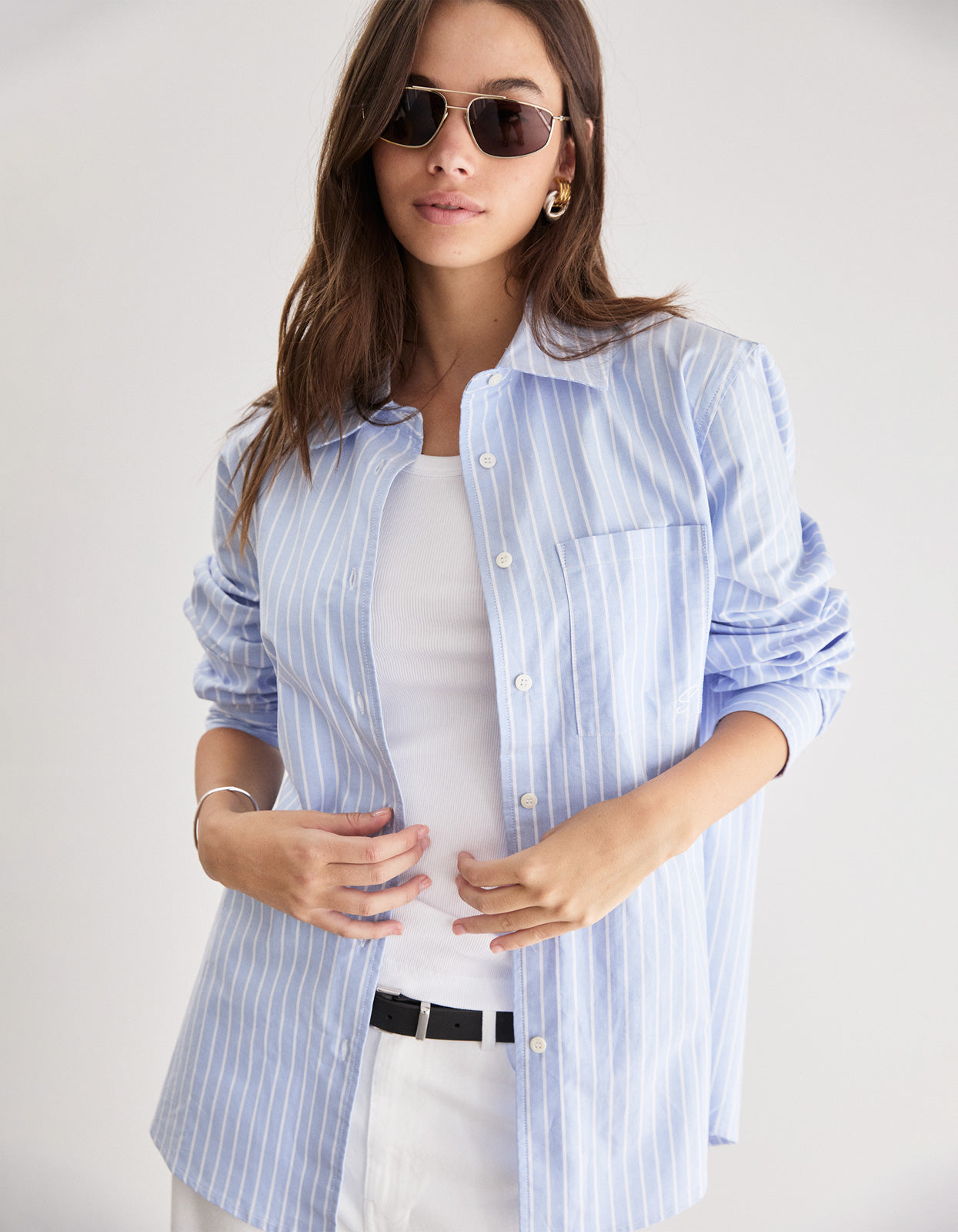 Jane Shirt - Oxford Blue Stripe