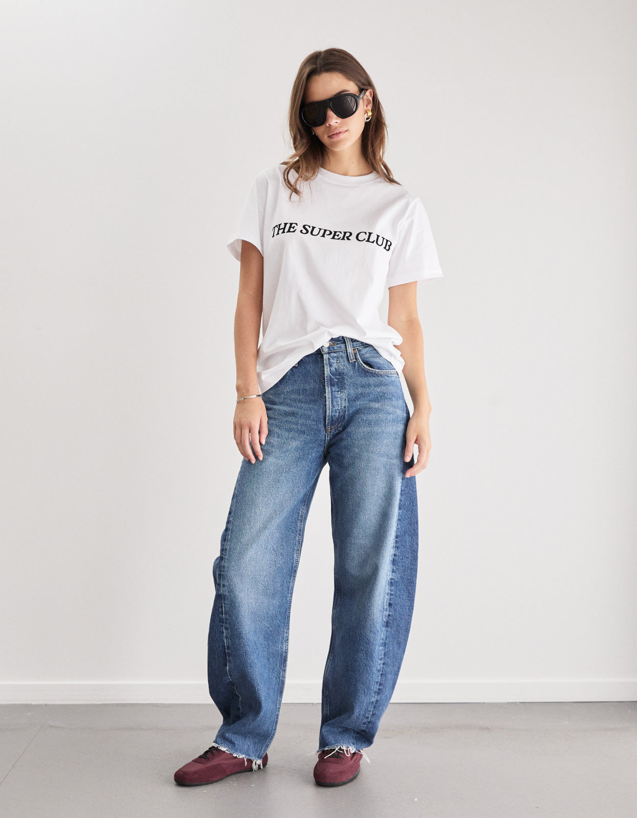 Super Club Tee - White/Black