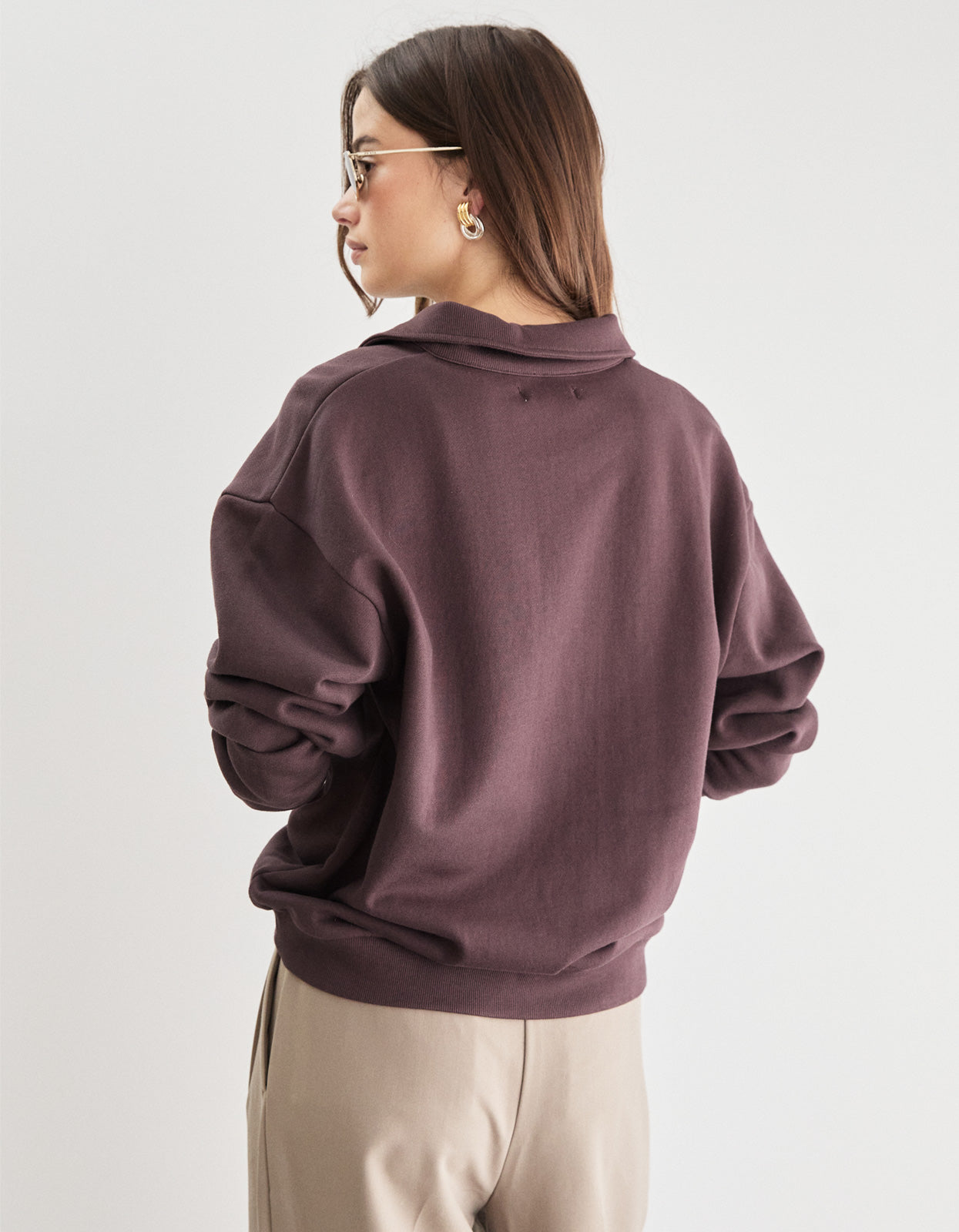 Cadillac Fleece Polo - Dark Chocolate