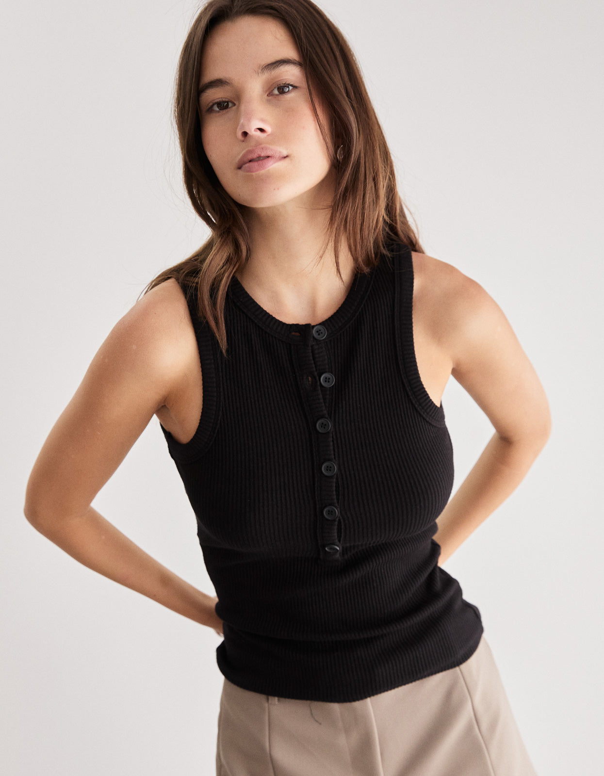 Polly Tank - Black