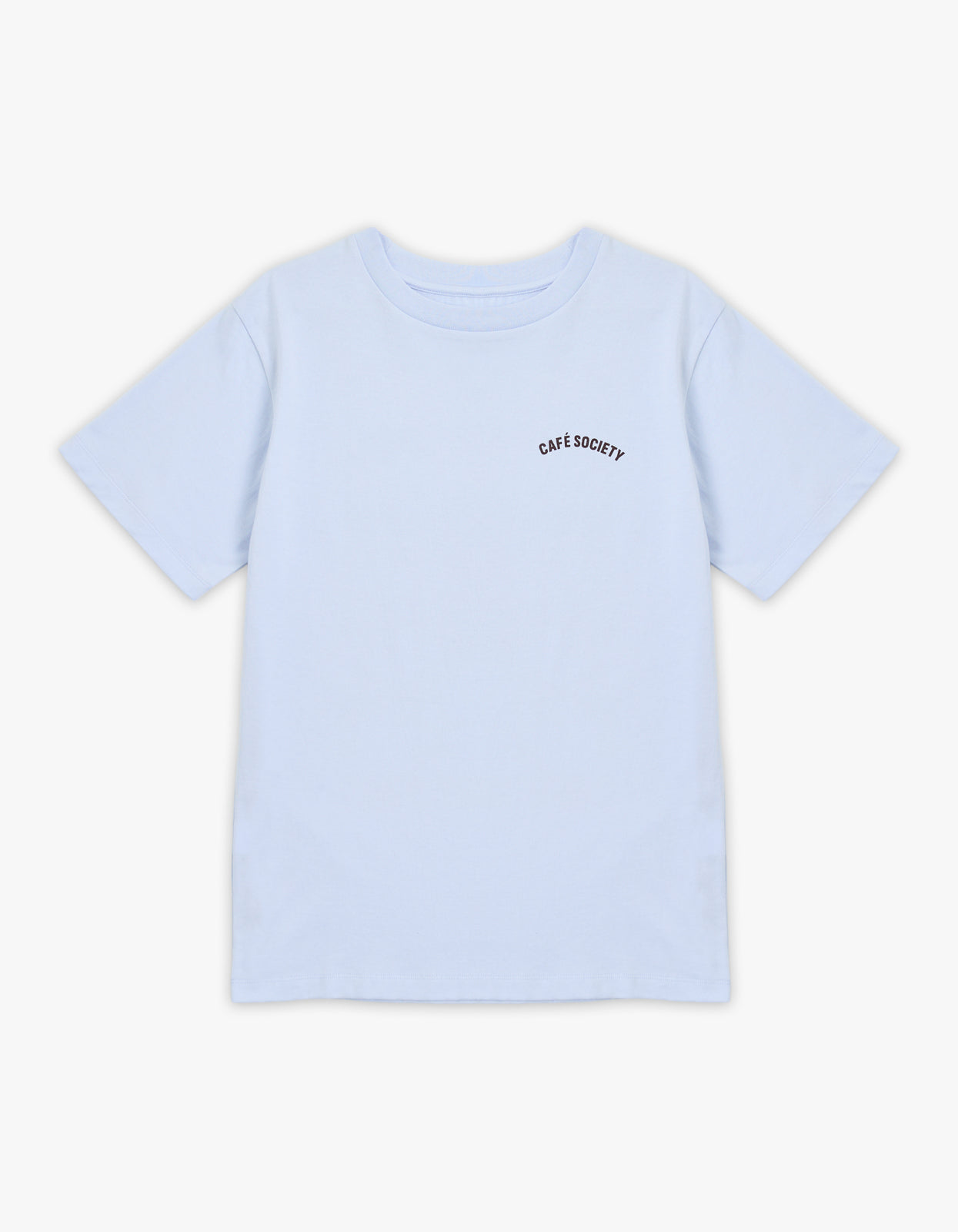 Cafe Society Tee - Pale Blue