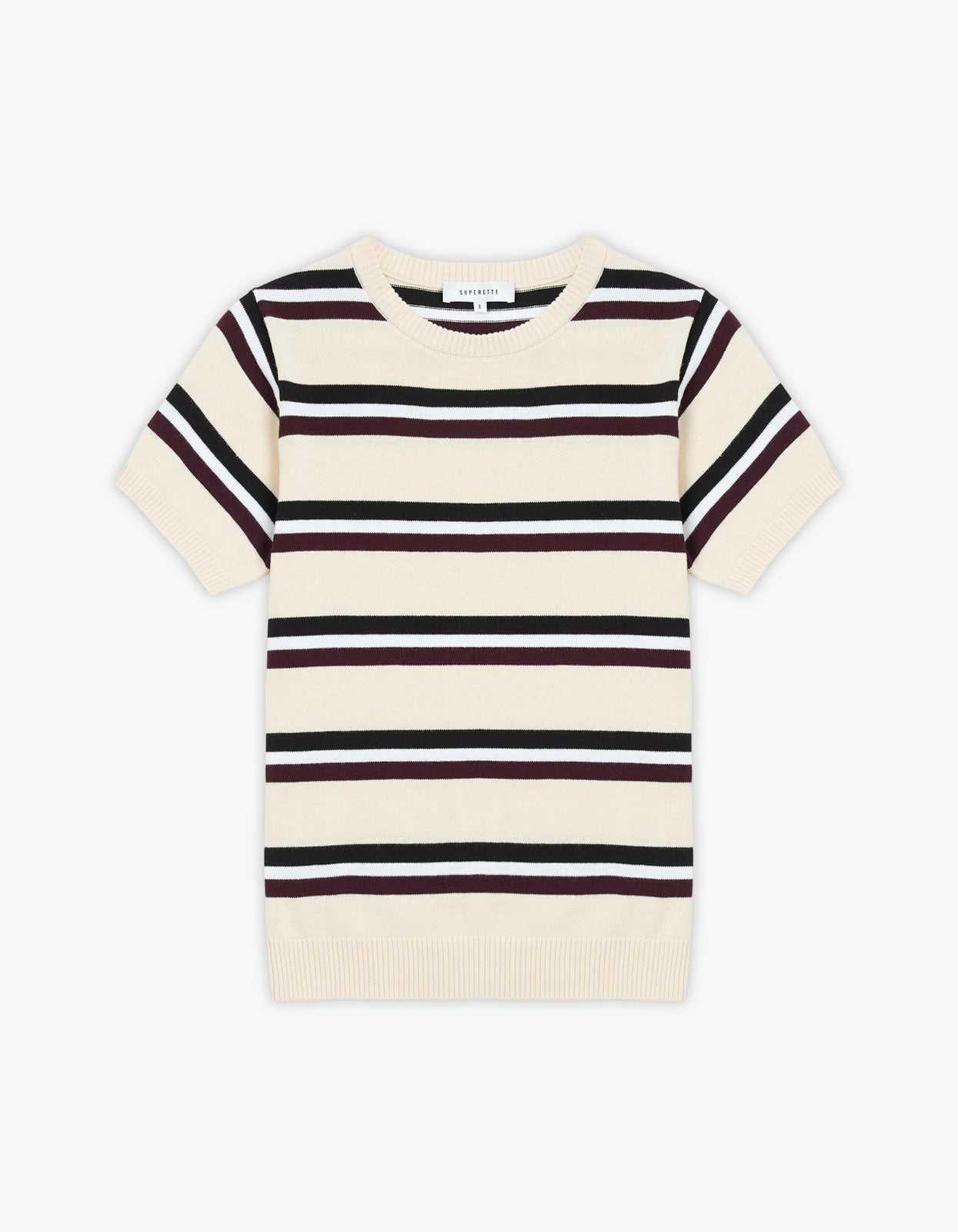 Capri Tee - Ivory Stripe