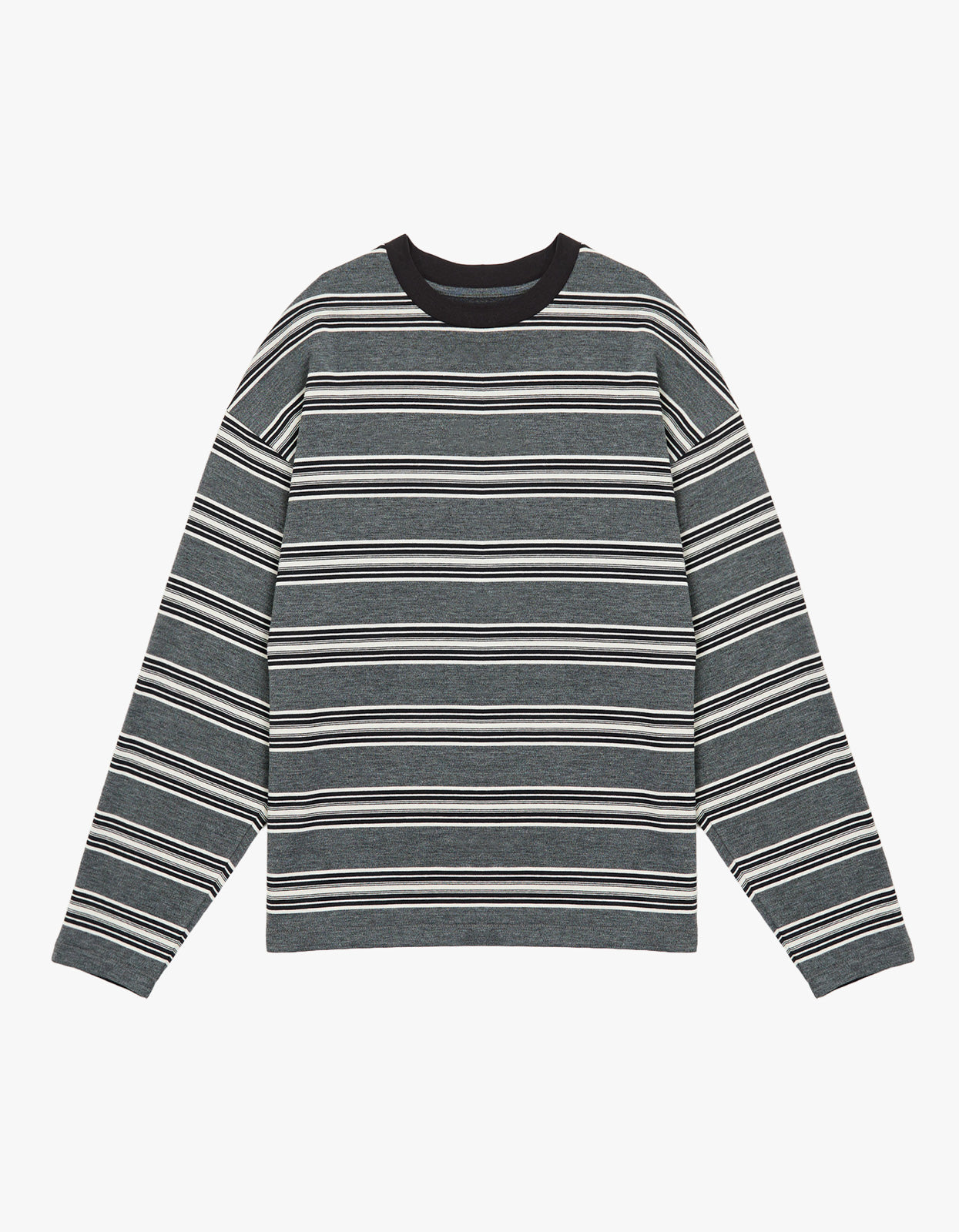 Bonnie L/S Stripe Tee - Grey Stripe