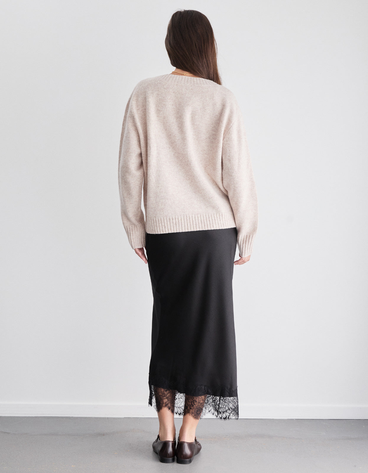 Eliza Knit Crew - Oat