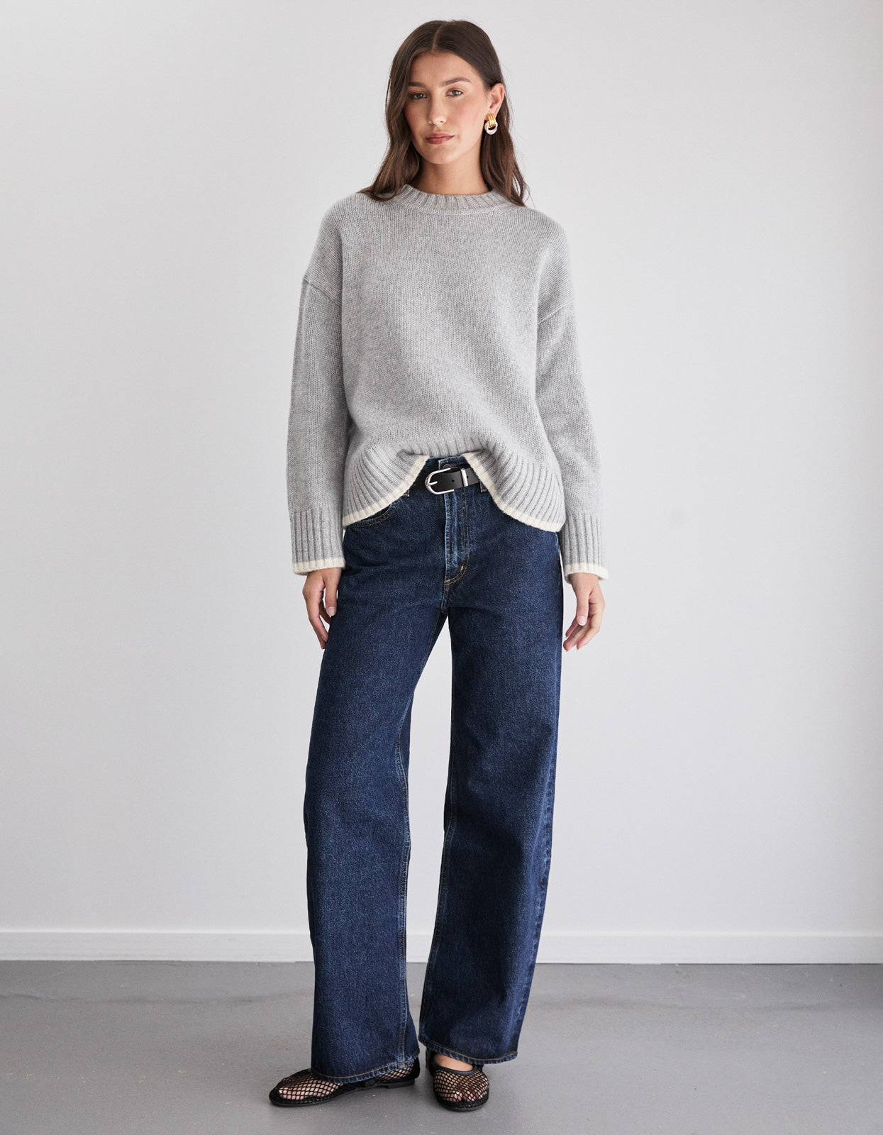Kensington Knit Crew - Grey