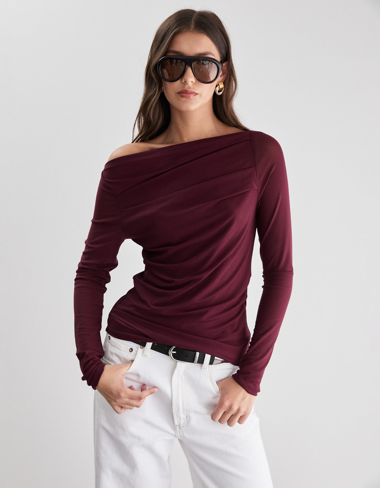 Finn Top - Burgundy