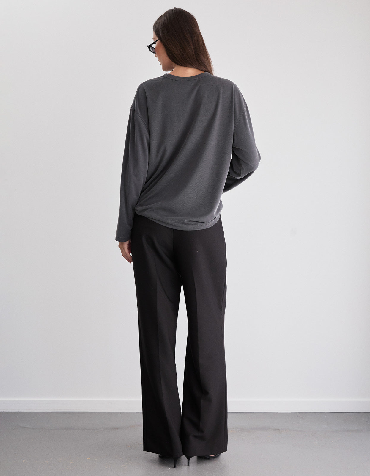 Winslow L/S Tee - Charcoal