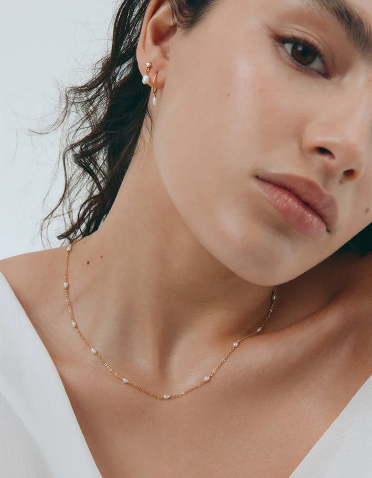 Something Blue Necklace - Gold