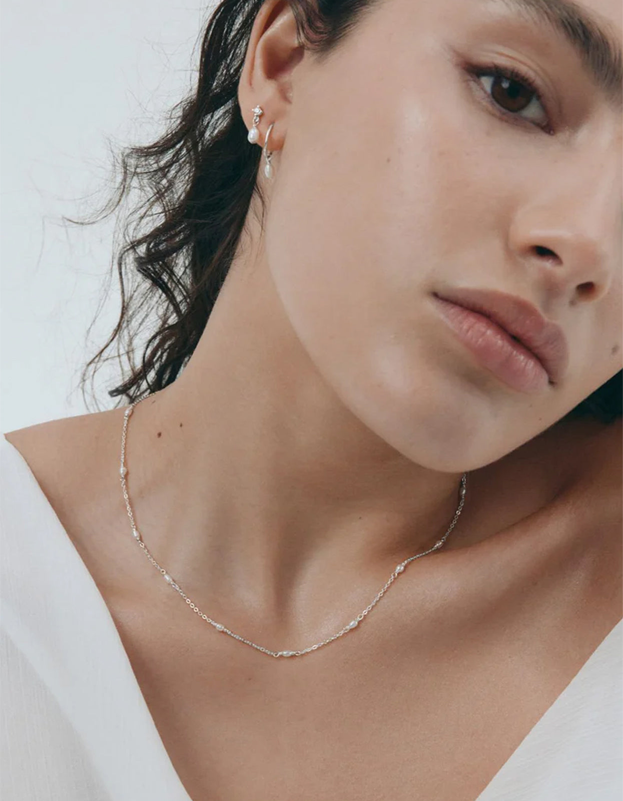 Something Blue Necklace - Silver