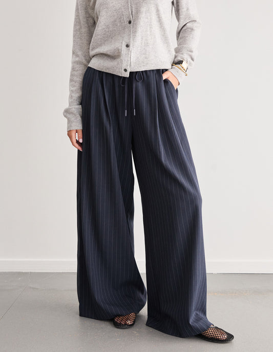Shelly Pant - Navy Stripe