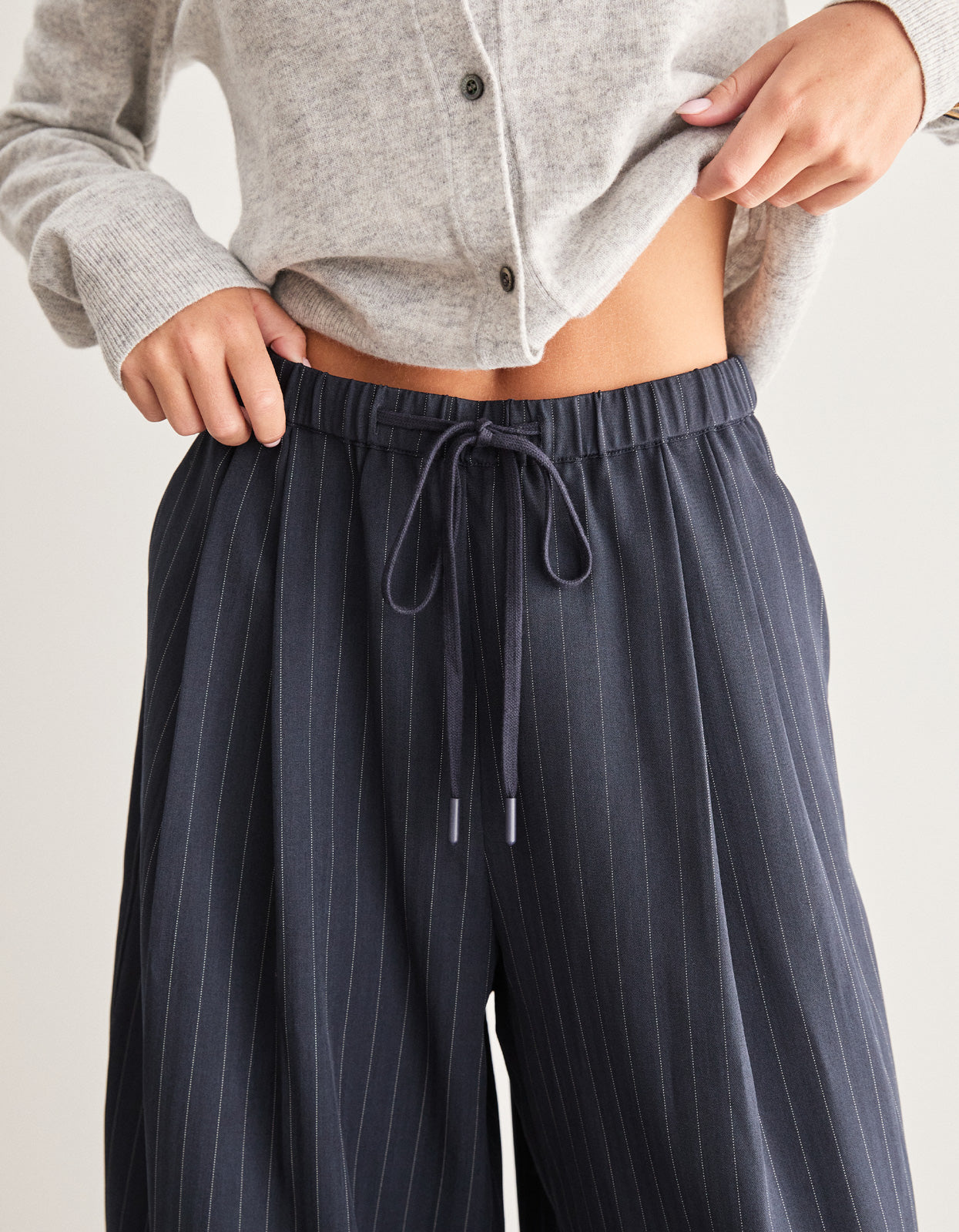 Shelly Pant - Navy Stripe