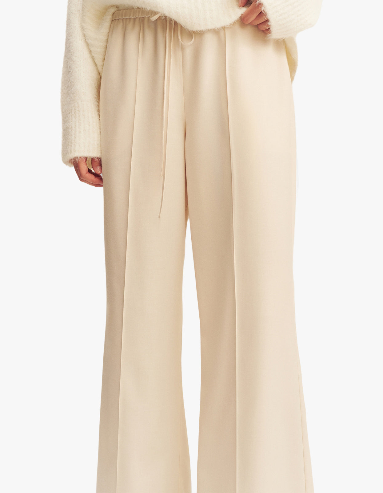 Asher Drawstring Pant - White Swan