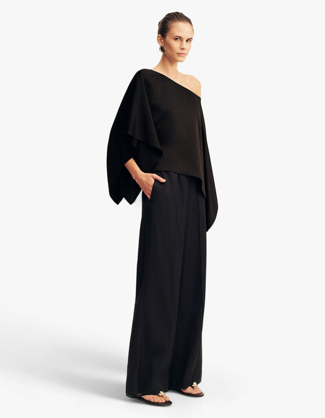 Savanna Draped Top - Black