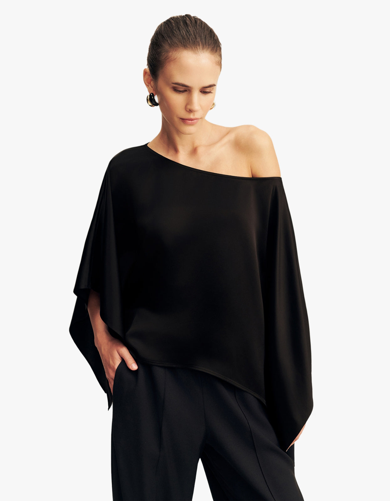 Savanna Draped Top - Black