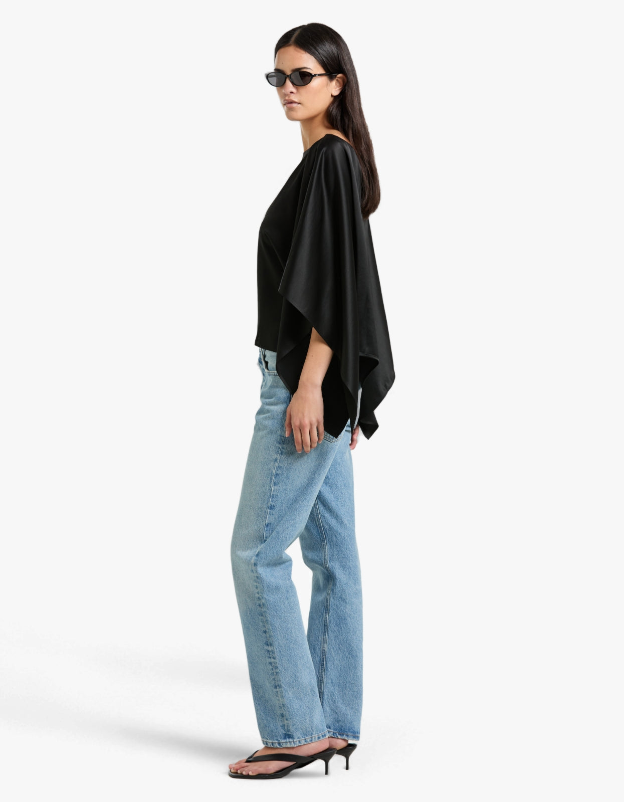 Savanna Draped Top - Black