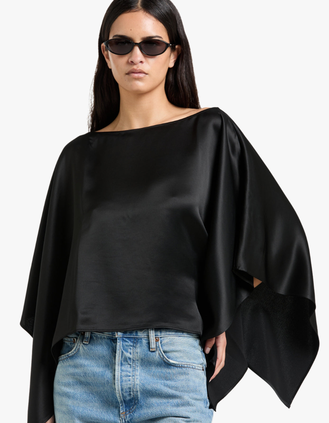 Savanna Draped Top - Black