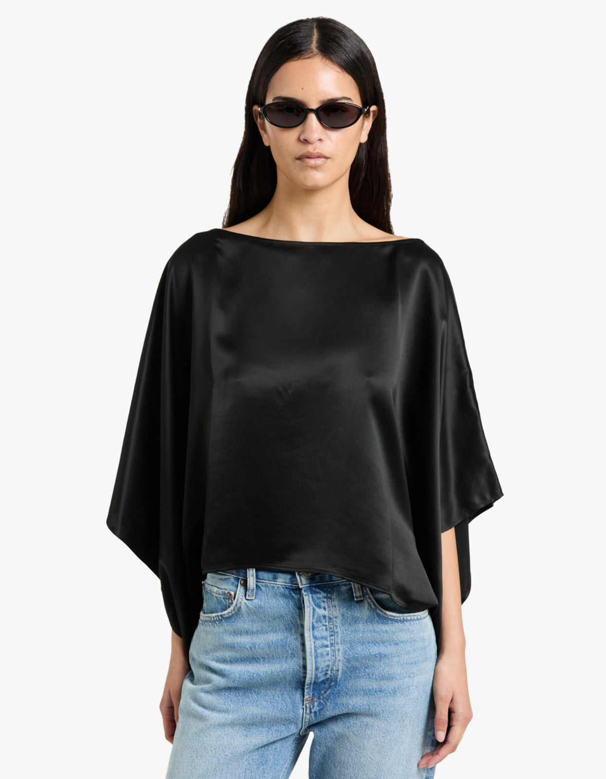 Savanna Draped Top - Black