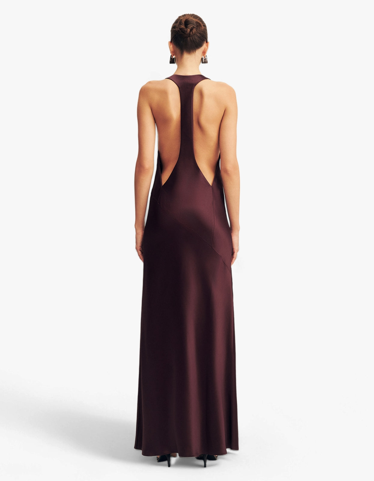 Savanna Racer Maxi Dress - Plum