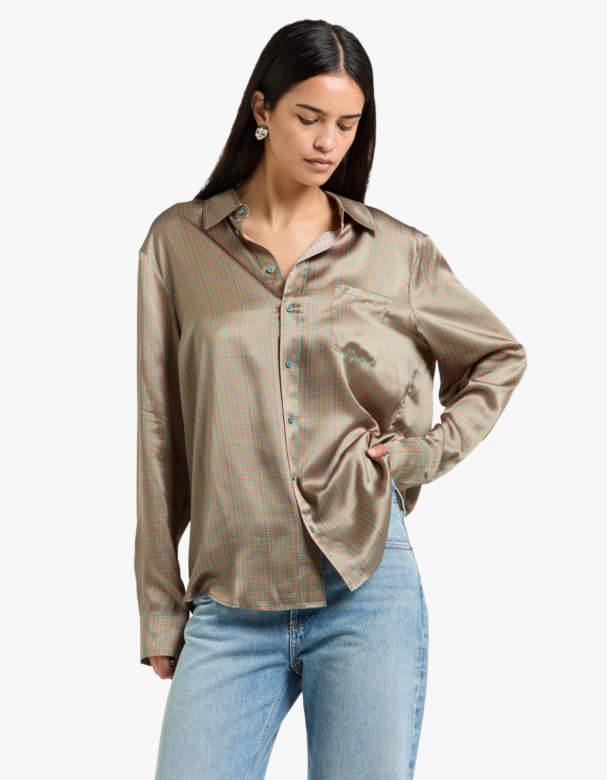 Boyfriend Shirt - Micro Plaid