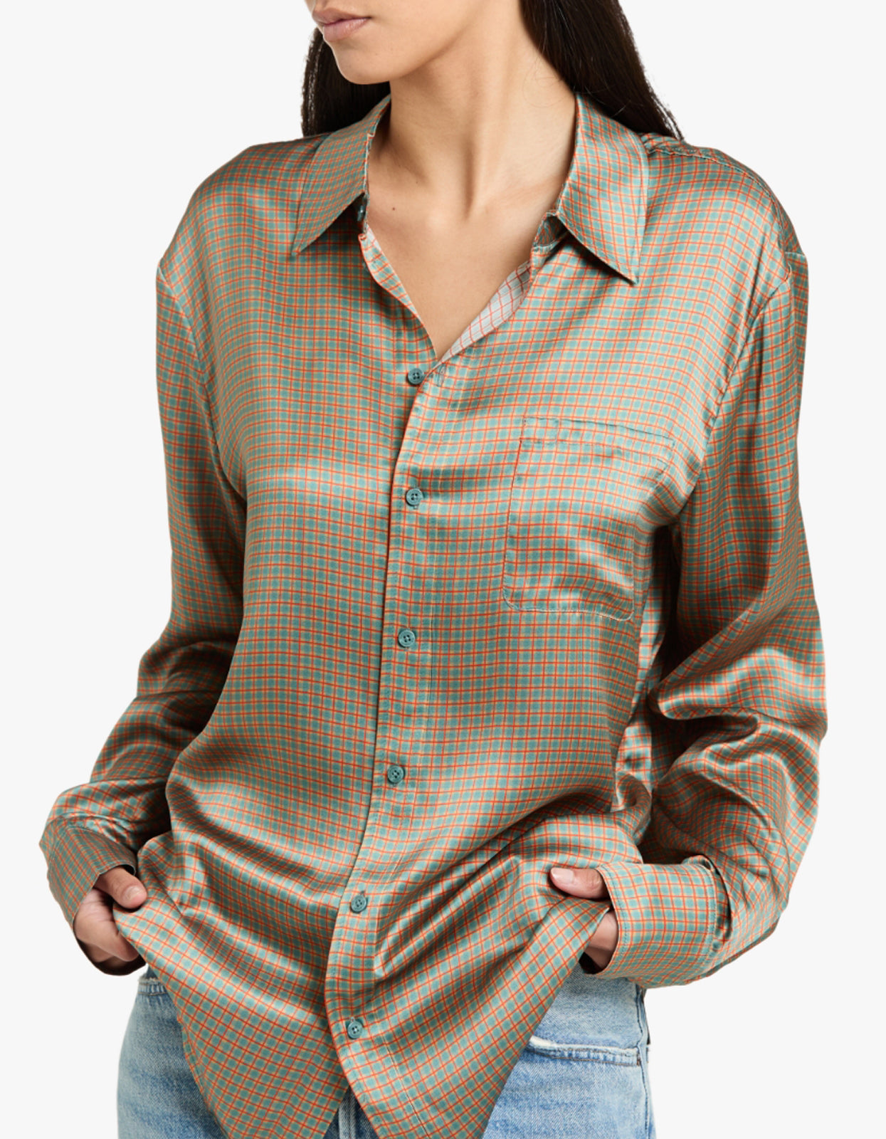 Boyfriend Shirt - Micro Plaid