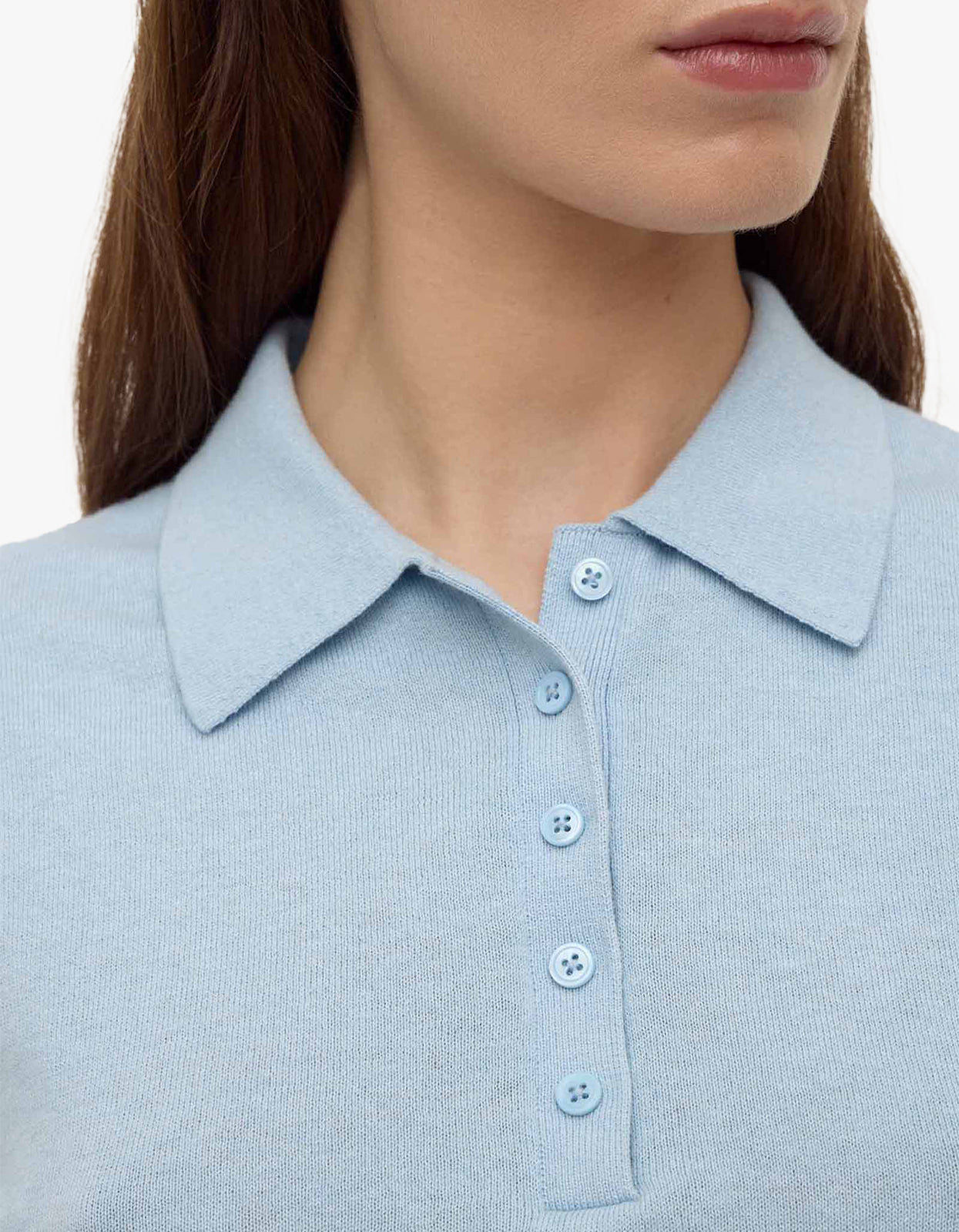 Sloane Cotton Cashmere Polo - Salt