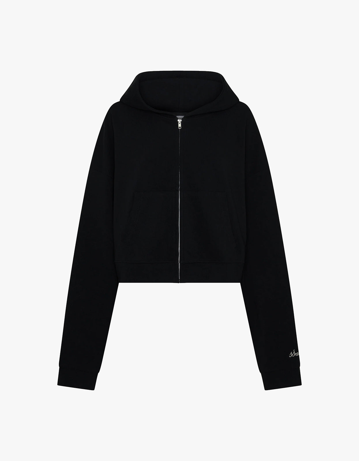 Cropped Hoodie - Black