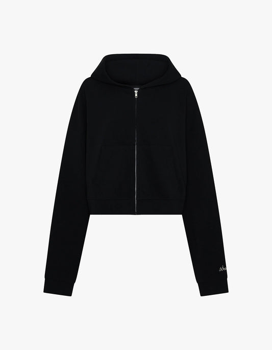 Cropped Hoodie - Black