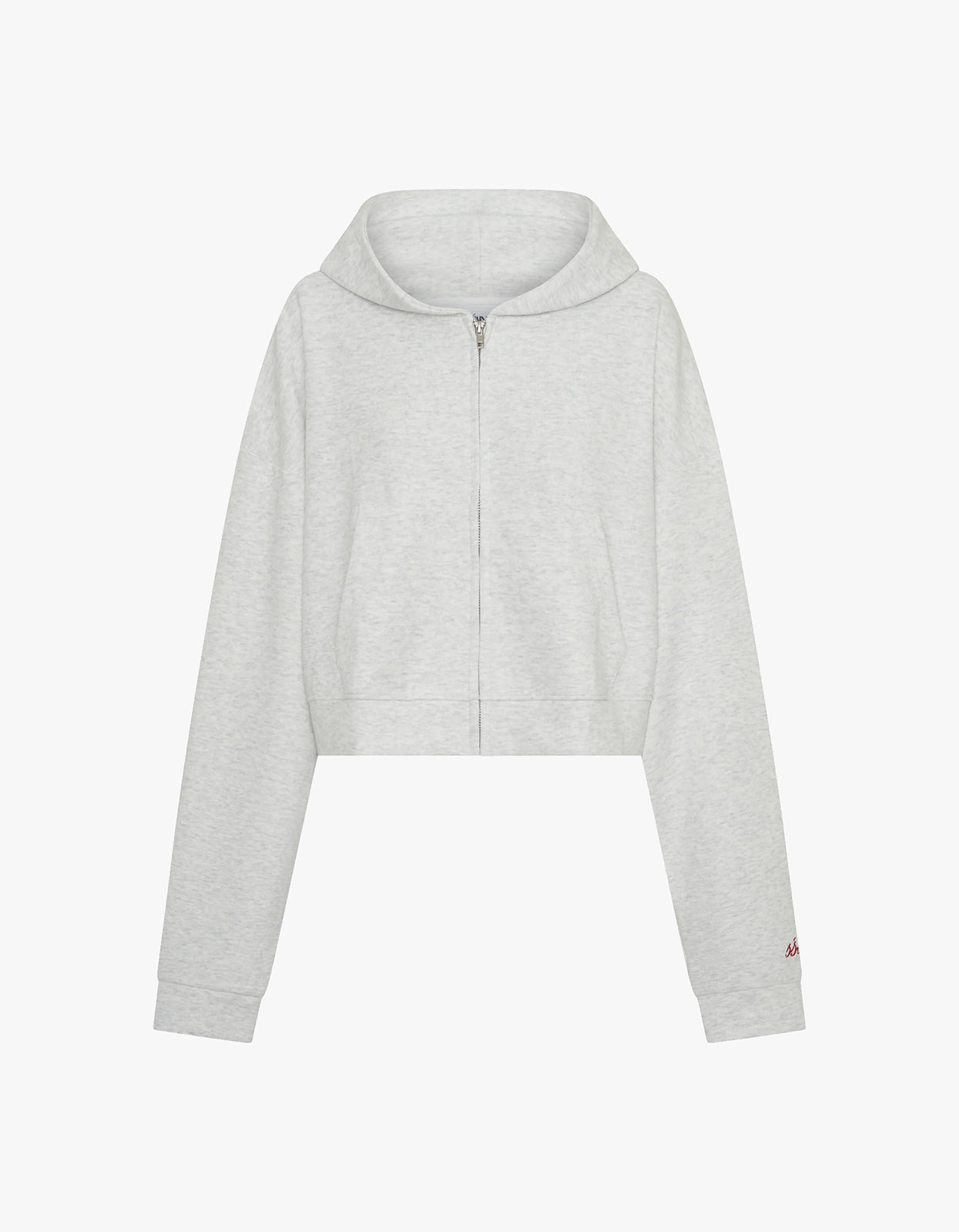 Cropped Hoodie - Grey & Red