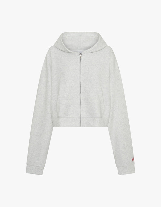 Cropped Hoodie - Grey & Red