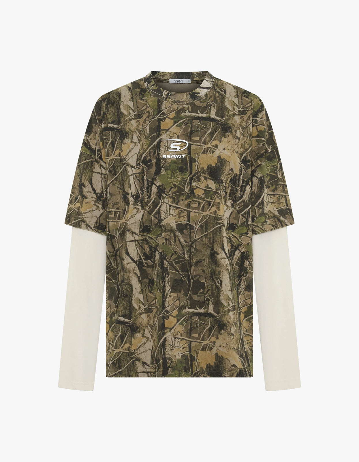 Round One Layered Tee - Vintage Camo